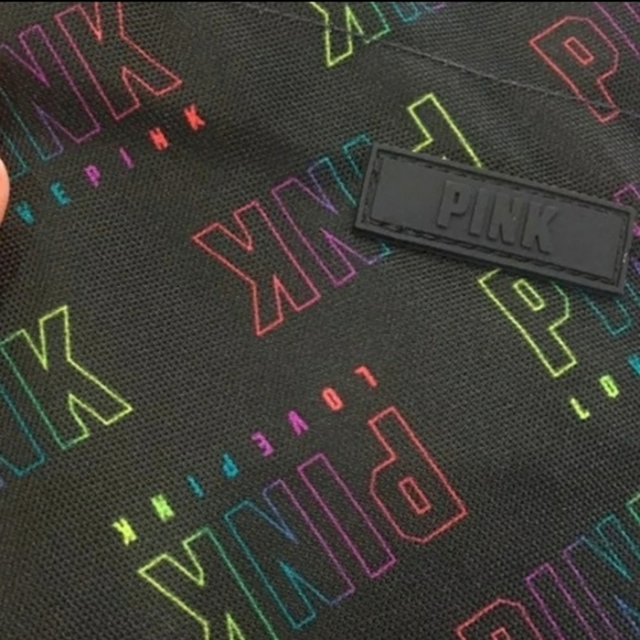 VS Pink rainbow logo tote NWT - Picture 2 of 8